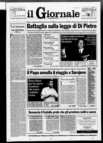 Il giornale : quotidiano del mattino